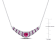 1 7/8 CT TGW Created Ruby and Created White Sapphire Heart Necklace in
Sterling Silver