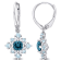 2 5/8 CT TGW London Blue, Sky Blue and White Topaz Cluster Earrings in
Sterling Silver