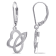 Heart Leverback Earrings in Sterling Silver
