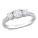 1 CT TW Diamond 3-Stone Engagement Ring in Platinum