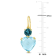 25 5/8 CT TGW Sky Blue and London Blue Topaz Shepherd Hook Earrings in
Yellow Plated Silver