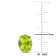 3 4/5 CT TGW Oval Peridot Stud Earrings in Sterling Silver