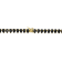 50 1/2 CT TGW Created Black Spinel Tennis Necklace in Yellow Plated
Sterling Silver