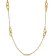 Link Station Necklace in 14K Gold Over Sterling Silver