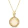 1 3/8 CT TGW Opal White Topaz and Diamond Accent Pendant With Chain in
Yellow Plated Sterling Silver