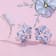 5 1/8 CT TDW London Blue Topaz and White Topaz Earrings with Omega Clip
Closure in Sterling Silver