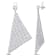13 5/8 CT TW Multi-Shape Diamond Dangle Earrings in 14K White Gold
