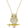 1 3/8 CT TGW Black Spinel and Multi-Color Created Sapphire Necklace in
Yellow Plated Sterling Silver