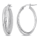 35MM Entwined Hoop Earrings in Sterling Silver