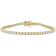 5 1/10ctw DEW Created Moissanite Tennis Bracelet in 18K Yellow Gold Over
Sterling Silver