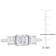 1 3/4 CT TGW Created Moissanite 3-Stone Ring in Sterling Silver