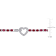 5 5/8 CT TGW Ruby and 3/4 CT TW Diamond Tennis Bracelet in 18k White Gold