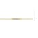 4/5 CT TGW Created White Sapphire Bar Necklace in Yellow Plated Sterling Silver