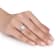8-8.5MM Freshwater Cultured Pearl and 1/10 CT TW Diamond Halo Ring in
Sterling Silver