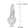 2 2/5 CT TGW Created White Sapphire Halo Heart Earrings in Sterling Silver