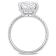 4-7/8 CT DEW Created Moissanite Engagement Ring in 10K White Gold
