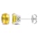 1 3/8 CT TGW Oval Citrine Stud Earrings in Sterling Silver