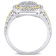1/3ctw Diamond Rope Design Ring in White and 18K Yellow Gold Over
Sterling Silver