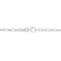 Fancy Rectangular Rolo Chain Necklace in Sterling Silver