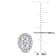 2 1/3 CT DEW Created Moissanite Oval Halo Stud Earrings in Sterling Silver