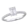 1 1/6 CT TW Lab-Grown Diamond Engagement Ring in 14K White Gold
