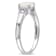 1/2 CT TGW Opal and Diamond Accent Ring in Sterling Silver
