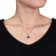 3 3/5 CT TGW Created Blue, White Sapphire with Diamond Accent Pendant
with Chain in Sterling Silver