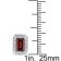 1 1/2 CT TGW Garnet and 1/10 CT TW Diamond Halo Stud Earrings in
Sterling Silver