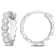 1/2 CT TW Diamond Hoop Earrings in 14K White Gold