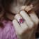 4 2/5 CT TGW Garnet and Amethyst Floral Ring in Sterling Silver