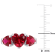 4 4/5 CT TGW Created Ruby 3-Stone Heart Ring in Sterling Silver