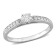 1/3 CT TW Diamond Engagement Ring in Sterling Silver