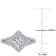 1/2 CT TW Diamond Halo Split Shank Ring in Sterling Silver