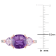 2 1/5 CT TGW Multi-Gemstones and Diamond Accent  Ring in Rose Gold
Plated Sterling Silver