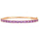 6ctw Oval-Cut Amethyst Bangle in 18K Rose Gold Over Sterling Silver