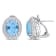 8 5/8 CT TGW Sky Blue Topaz and White Topaz Double Halo Earrings in
Sterling Silver