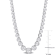 2 3/4 CT TGW Created Moissanite Graduated Necklace in Sterling Silver