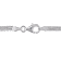 3 1/2 CT TGW Created White Sapphire Heart Pendant with Triple-Strand
Chain in Sterling Silver