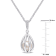 8-8.5 MM Freshwater Cultured Pearl and Diamond Accent Pearl Pendant with
Chain in Sterling Silver
