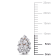 1/4 CT TW Baguette Diamond Cluster Pear Shaped Earring in 14k Rose Gold