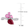2 1/5 CT TGW Ruby, Pink Sapphire and 1/10 CT TW Diamond Ring in 14K
White Gold