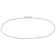 Curb Link Chain Bracelet in Platinum, 7 in