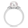 7.5-8MM Freshwater Cultured Pearl and 1/10 CT TGW White Cubic Zirconia
Ring in Sterling Silver
