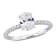 1 1/6 CT TW Lab-Grown Diamond Engagement Ring in 14K White Gold
