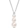 6-8.5MM Freshwater Cultured Pearl and 1/10 CT TGW Topaz Pendant with
Chain in Sterling Silver