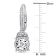 1/3 CT TW Diamond Leverback Earrings in Sterling Silver