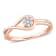 Diamond Accent Infinity Promise Ring in 18K Rose Gold Over Sterling Silver