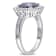 3 3/4 CT TGW Created Blue & White Sapphire with Diamond Accent Ring
in Sterling Silver