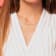 White Enamel Bead Link Necklace in 14K Yellow Gold Over Sterling Silver