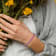 12 CT TGW Created Pink Sapphire Bracelet in Sterling Silver